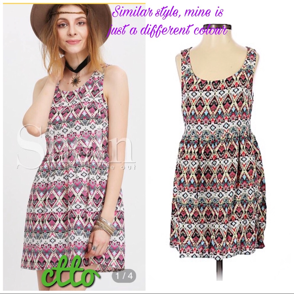 H&M Divided Aztec Print Dress